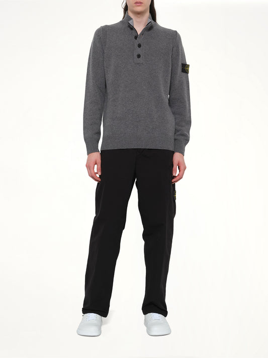 510004 Lambs Wool LS Polo in Cement Melange