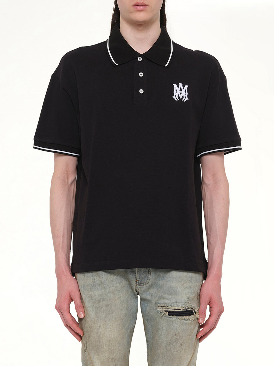 MA Core Logo Polo in Black