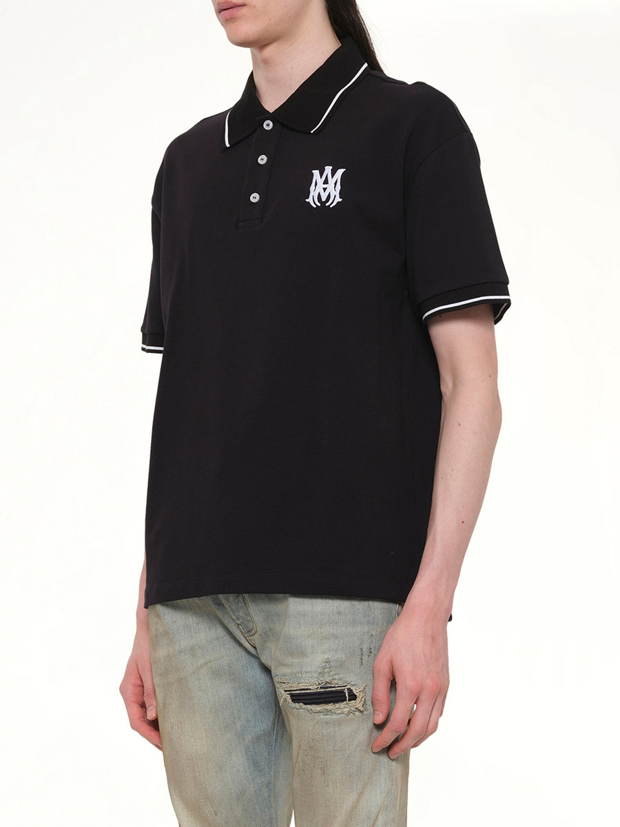 MA Core Logo Polo in Black