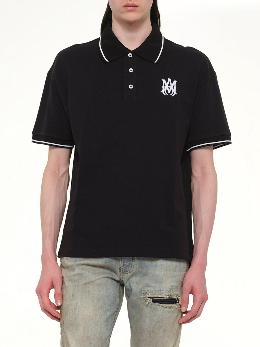 MA Core Logo Polo in Black