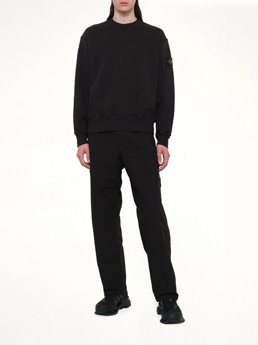610002 Heavy Cotton Fleece Sweatshirt in Black