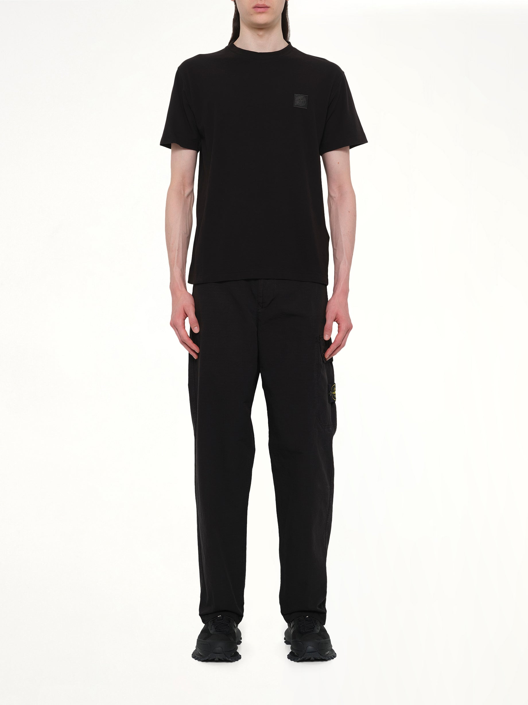 210003 Ghost S/S T-Shirt in Black