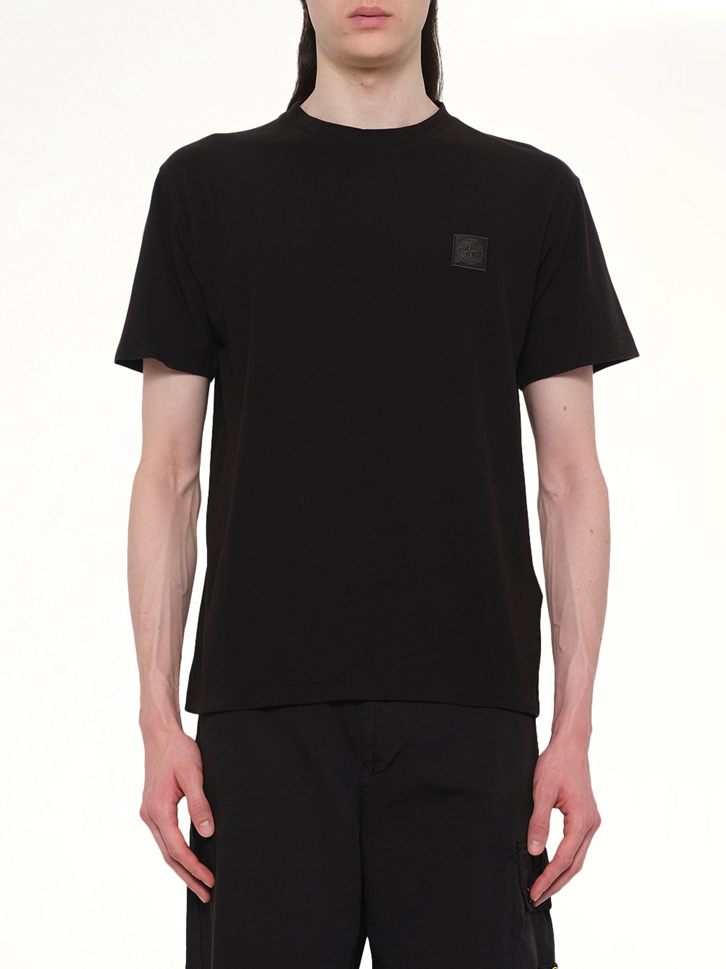 210003 Ghost S/S T-Shirt in Black