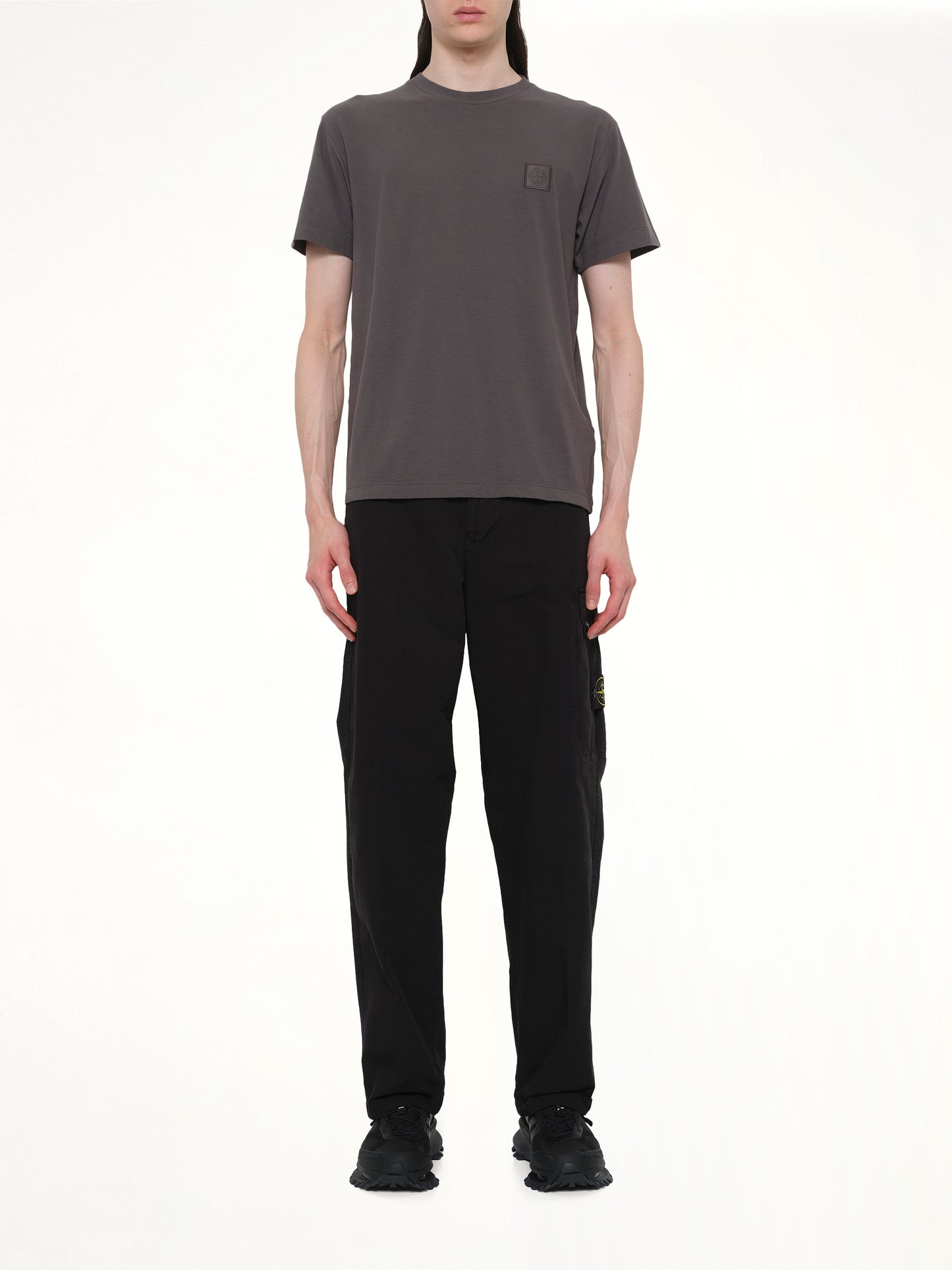 210003 Ghost S/S T-Shirt in Dark Grey