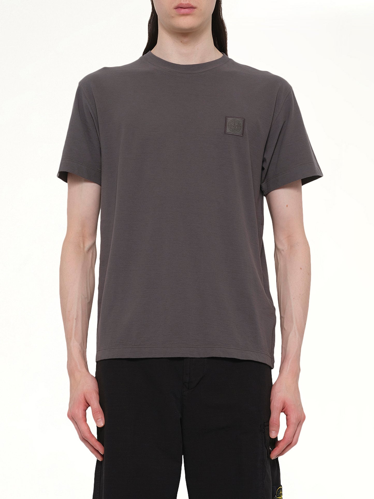 210003 Ghost S/S T-Shirt in Dark Grey