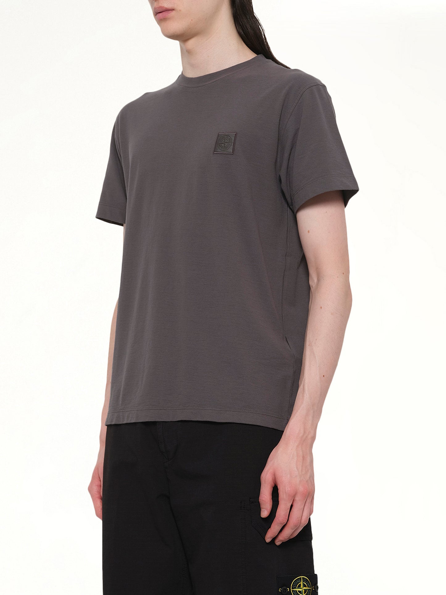 210003 Ghost S/S T-Shirt in Dark Grey