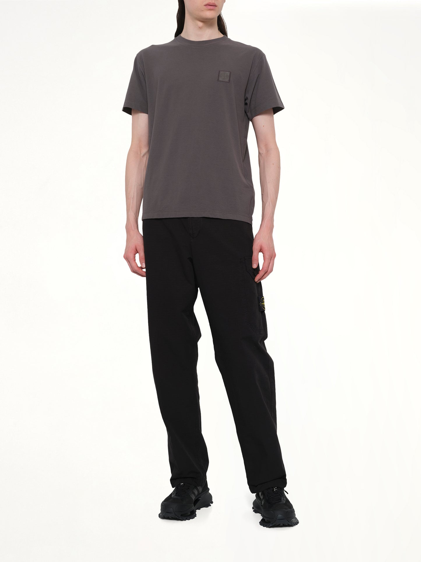 210003 Ghost S/S T-Shirt in Dark Grey