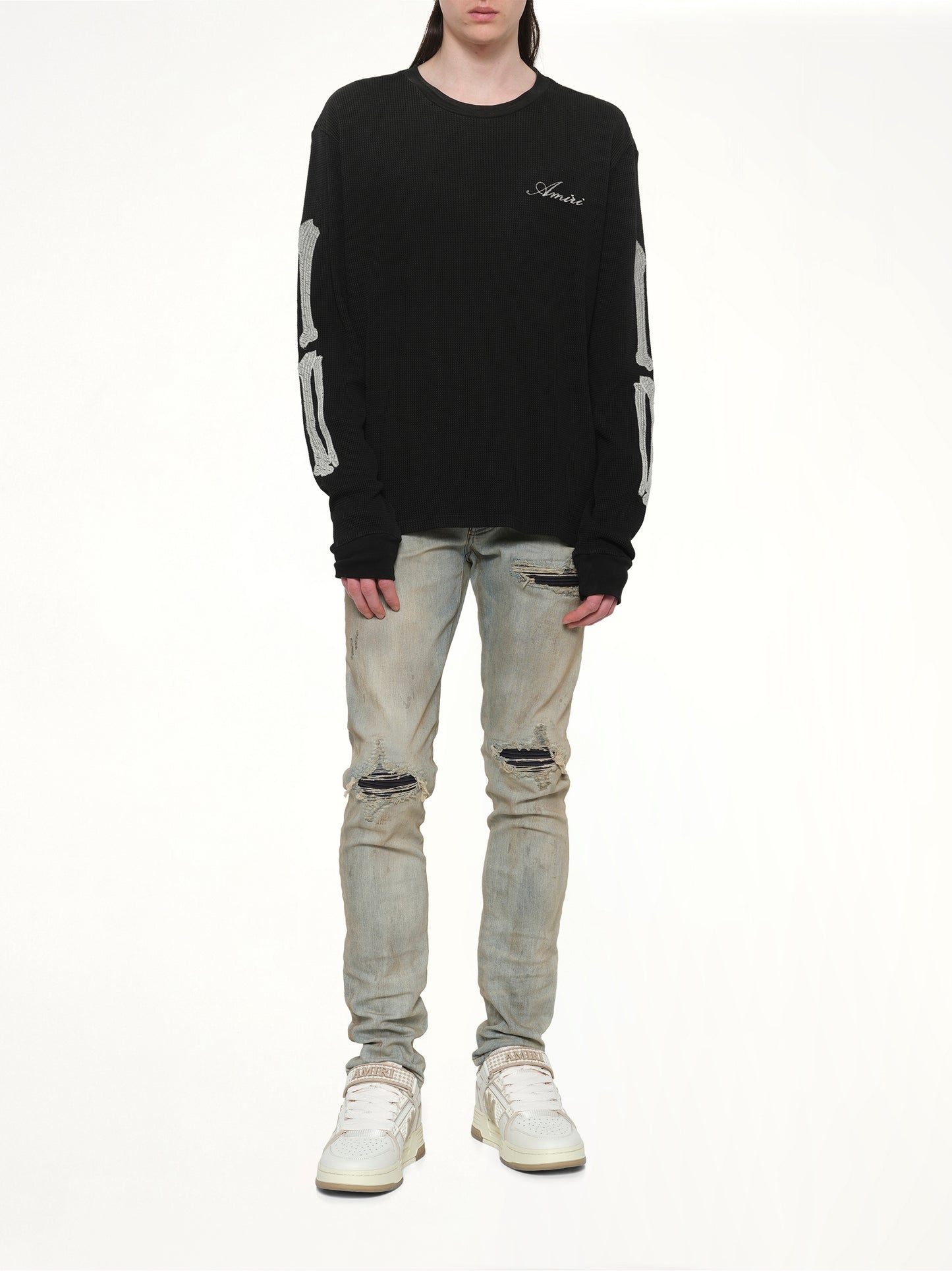 Bones LS T-Shirt in Black