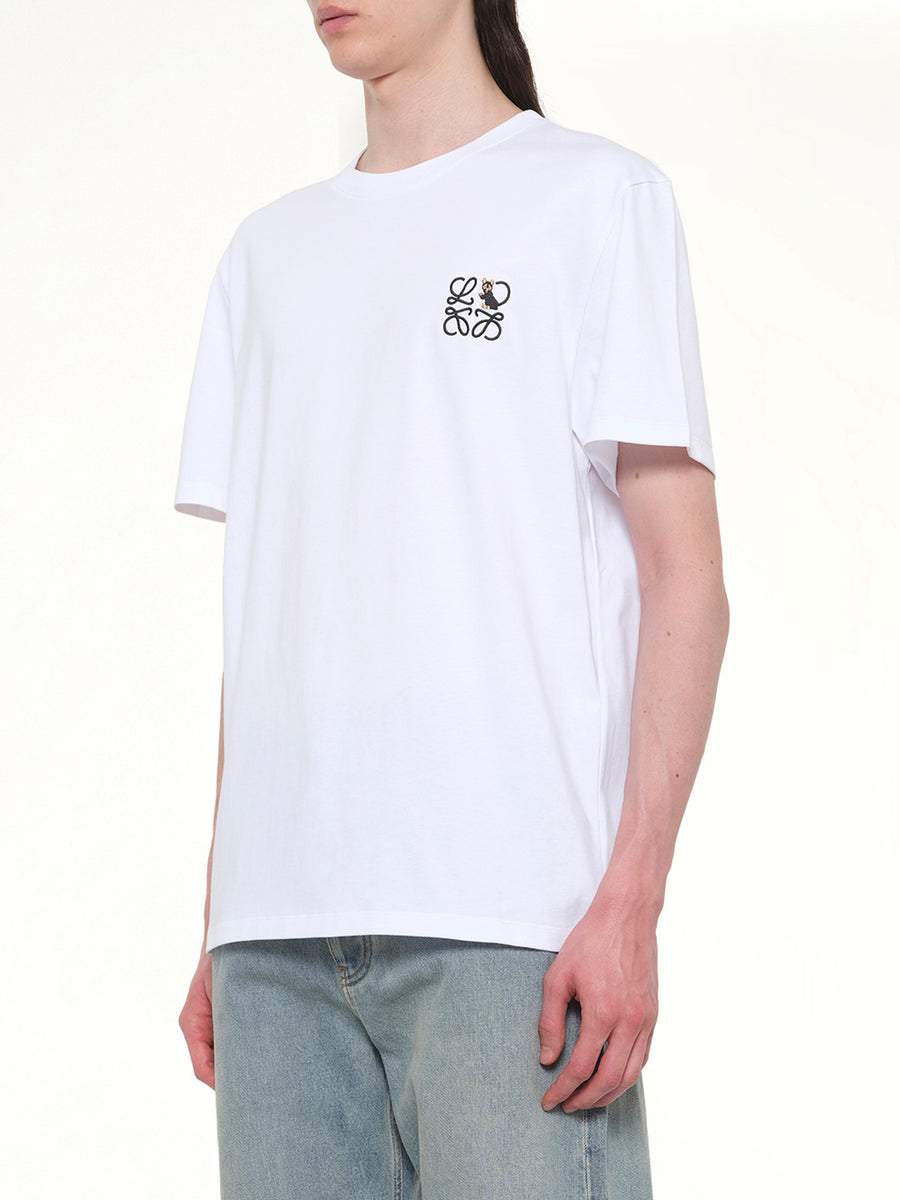Anagram Cat T-Shirt in White