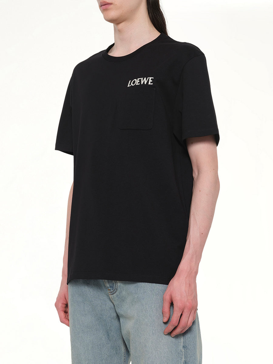 Loewe Relaxed Fit T-Shirt in Black