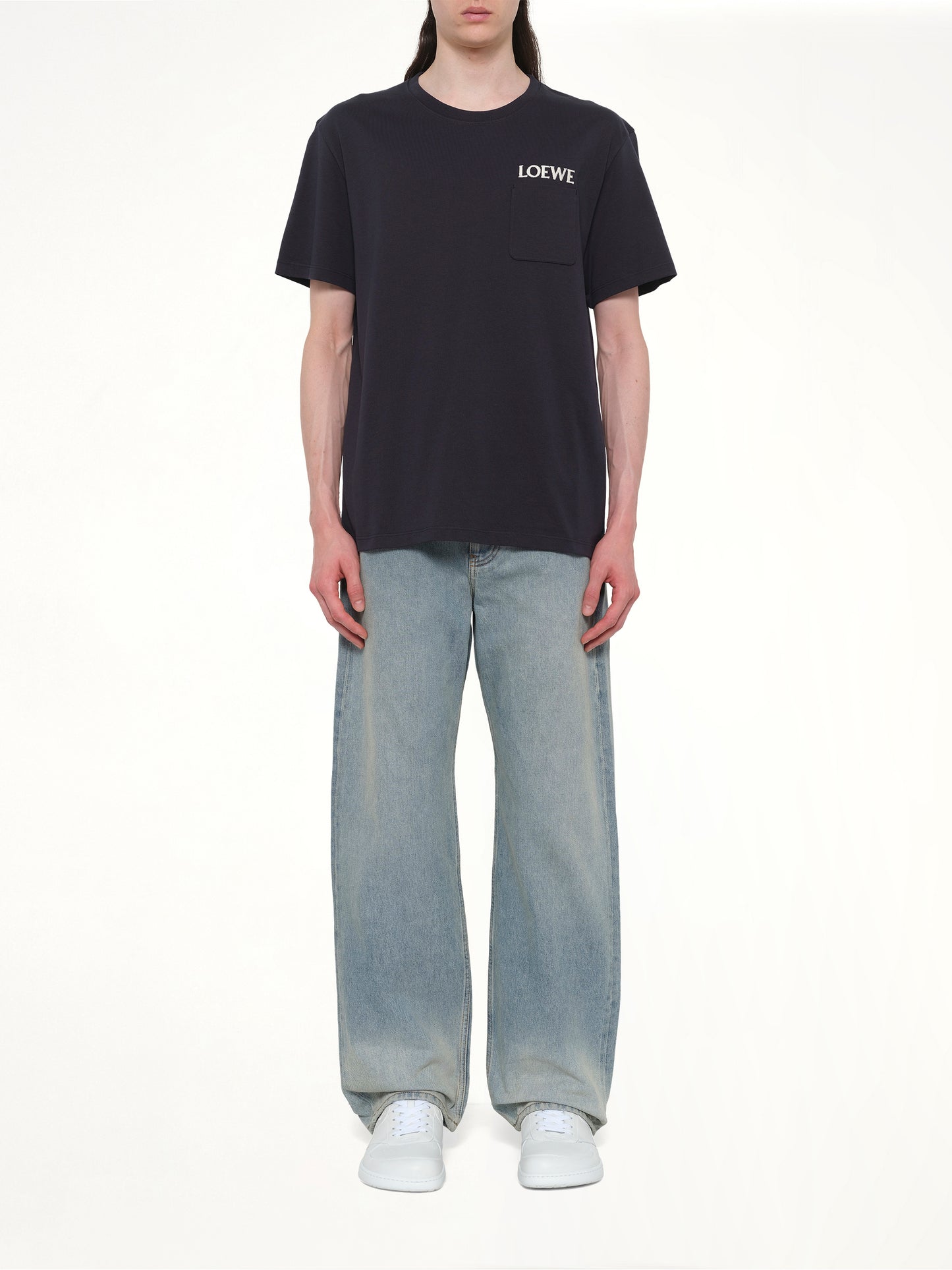 Loewe Relaxed Fit T-Shirt in Dark Navy Blue