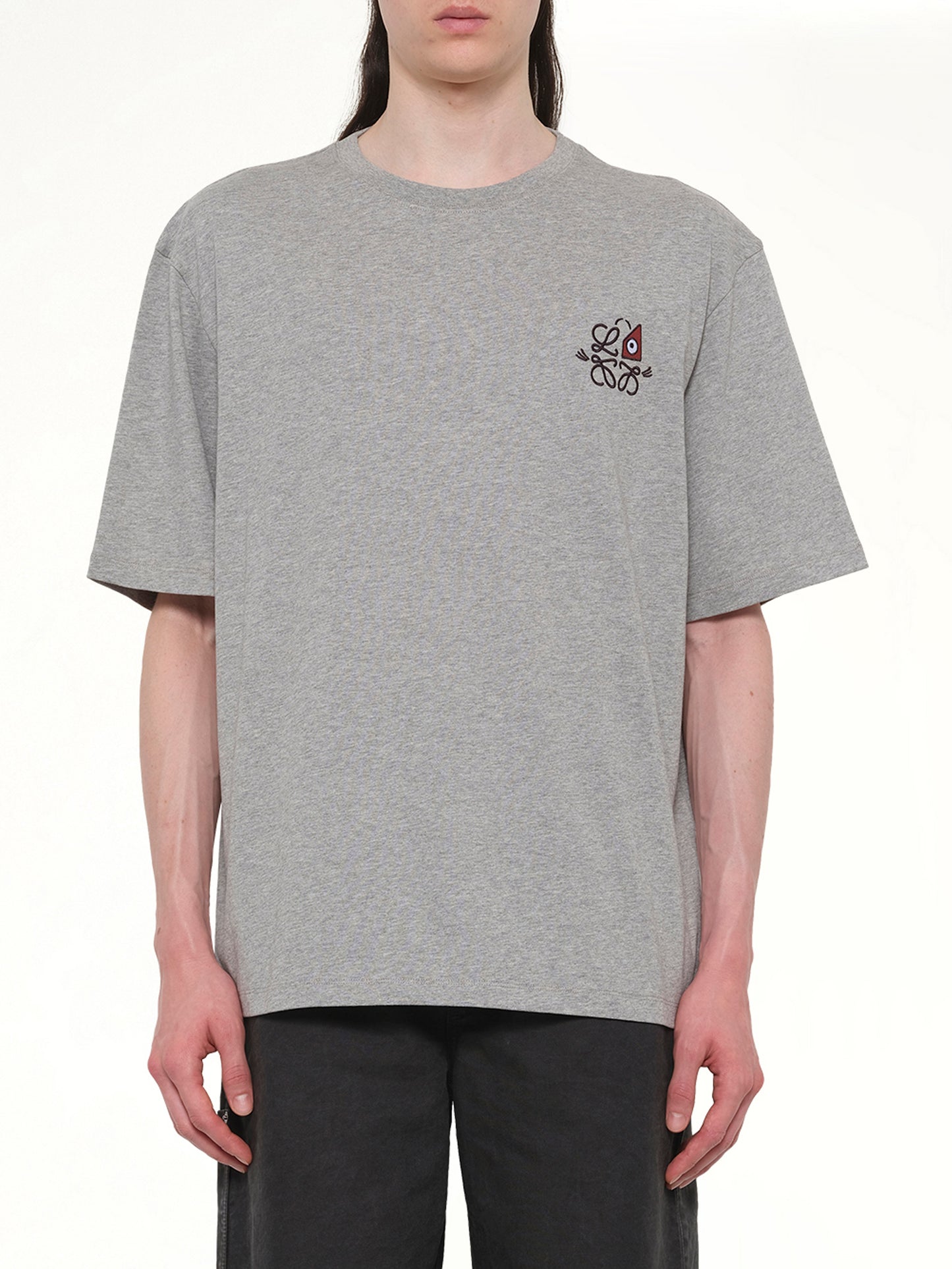 Loose Fit T-Shirt in Grey Melange