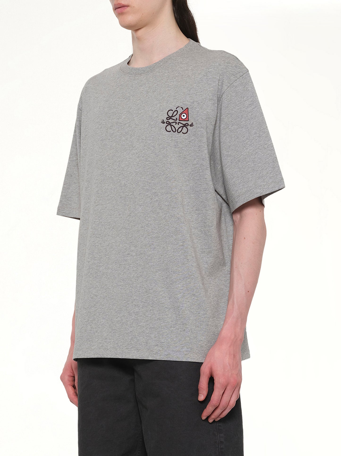Loose Fit T-Shirt in Grey Melange