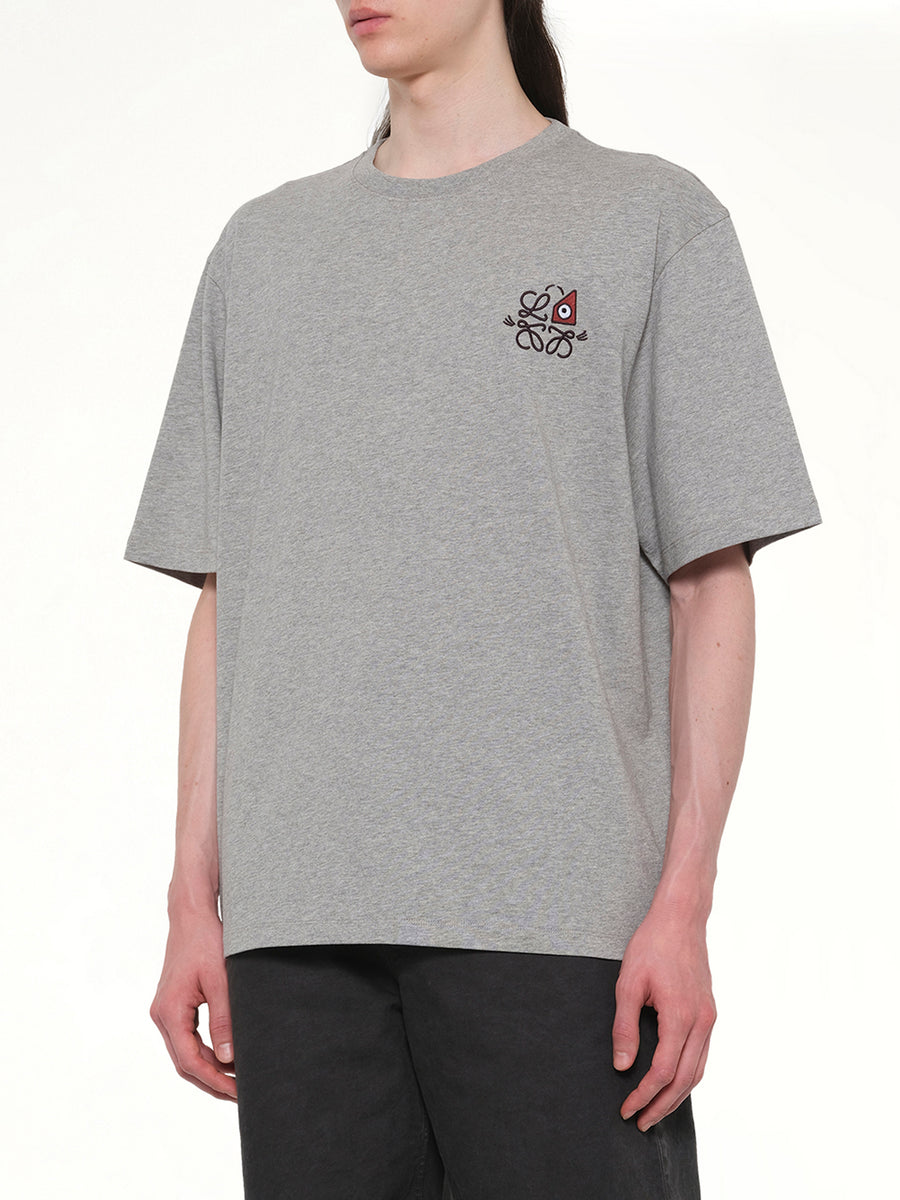 Loose Fit T-Shirt in Grey Melange