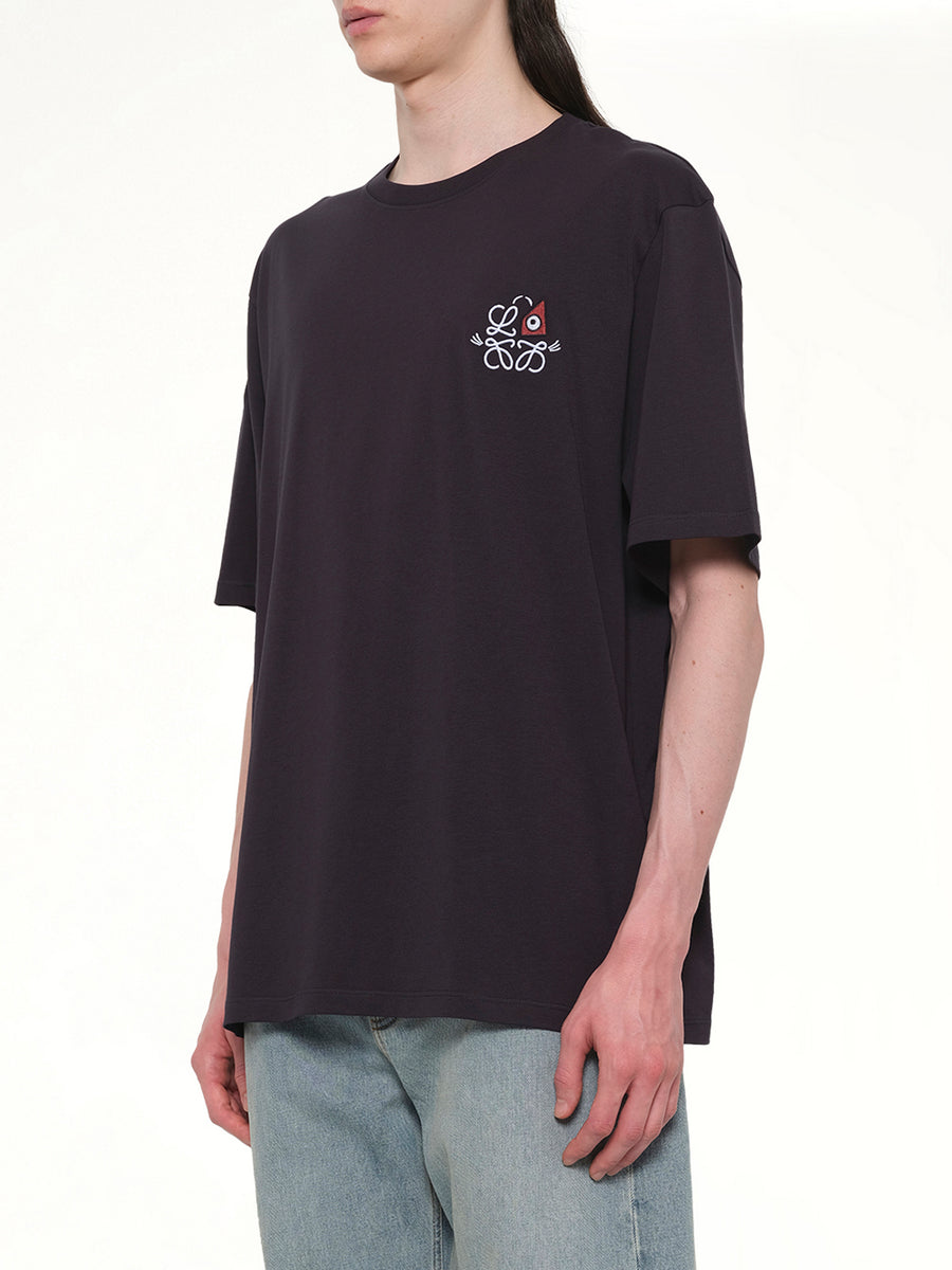 Loose Fit T-Shirt in Navy Blue