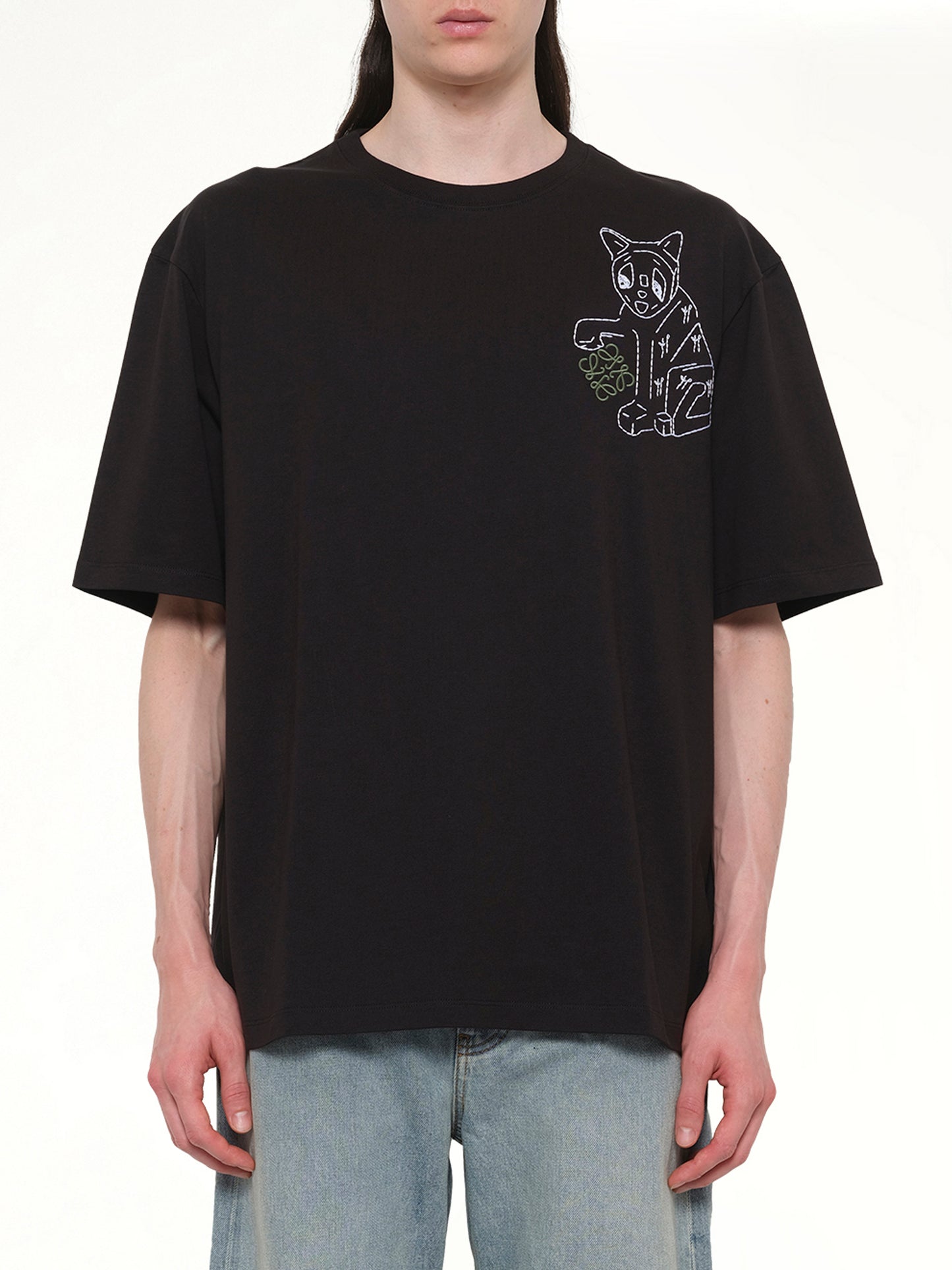 Louis Wain Loose Fit T-Shirt in Black