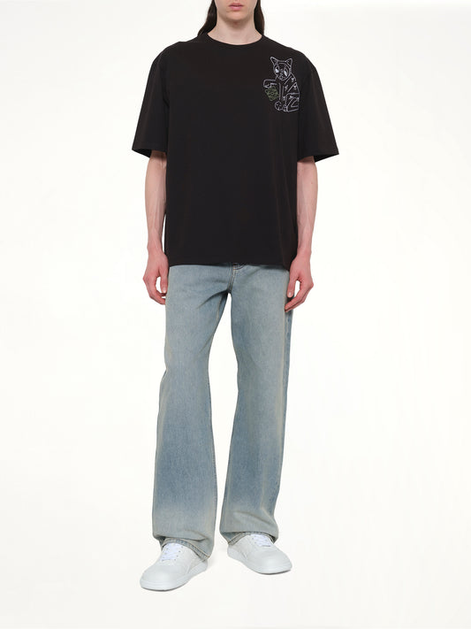 Louis Wain Loose Fit T-Shirt in Black