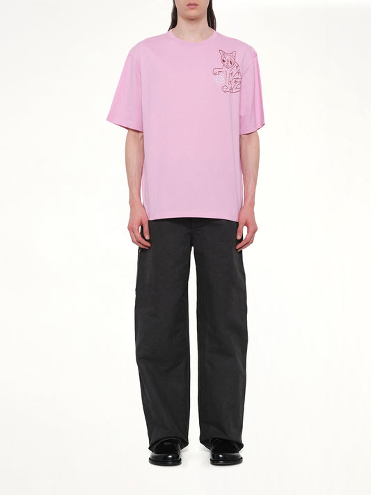 Louis Wain Loose Fit T-Shirt in Pink