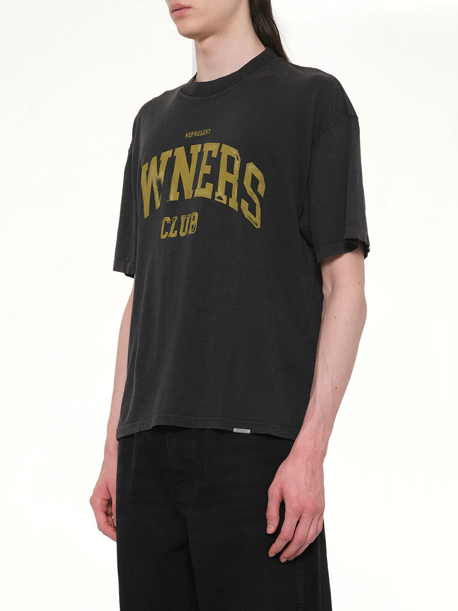 Represent Owners Club T-Shirt in Faded Black