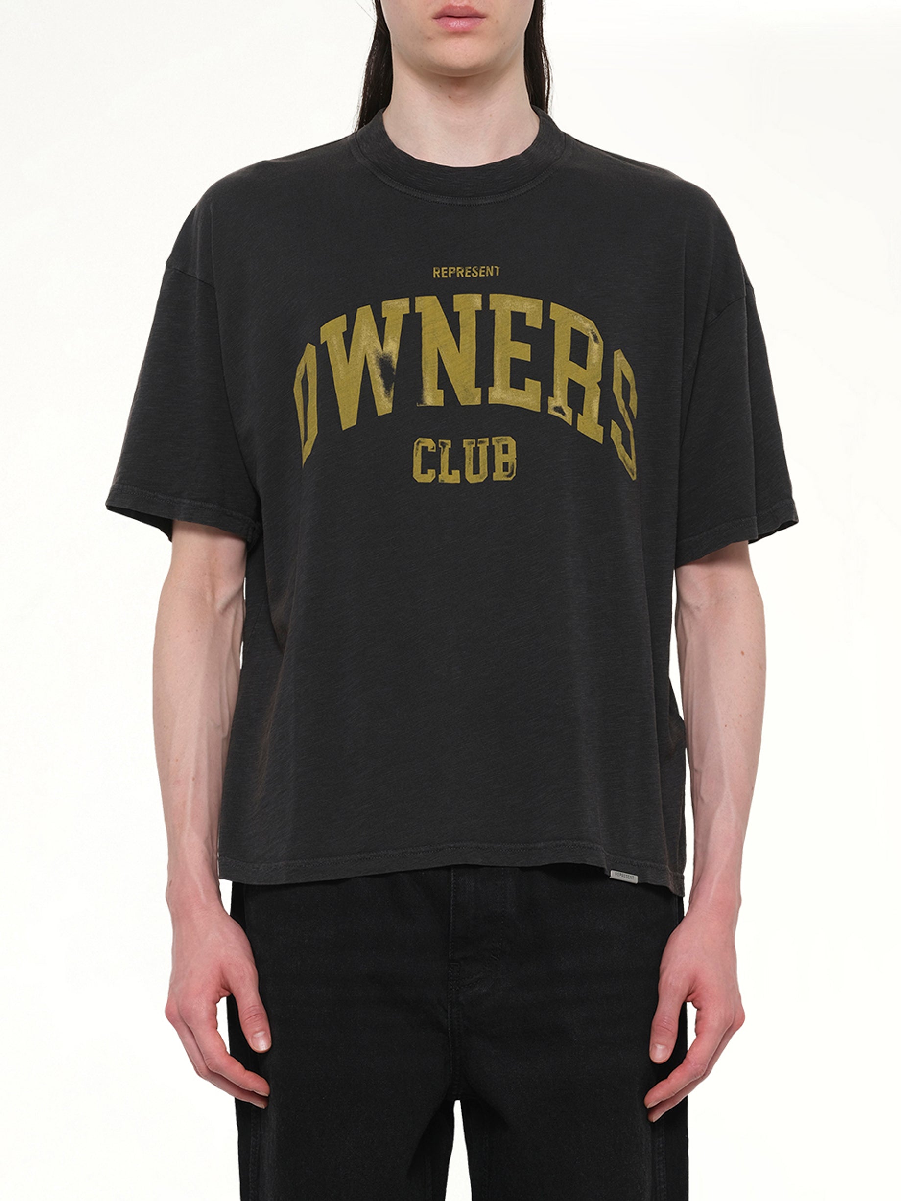 Represent Owners Club T-Shirt in Faded Black