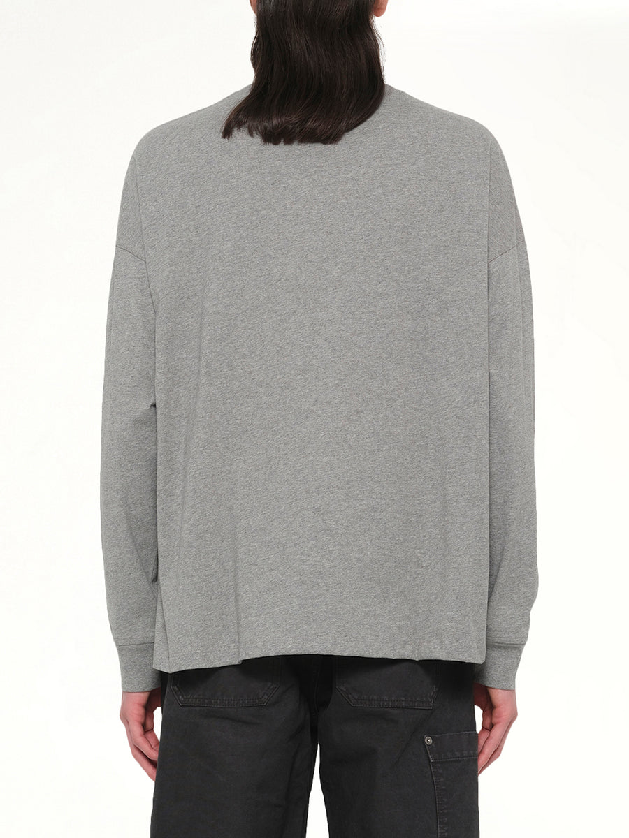 Louis Wain Long Sleeve T-Shirt in Grey Melange