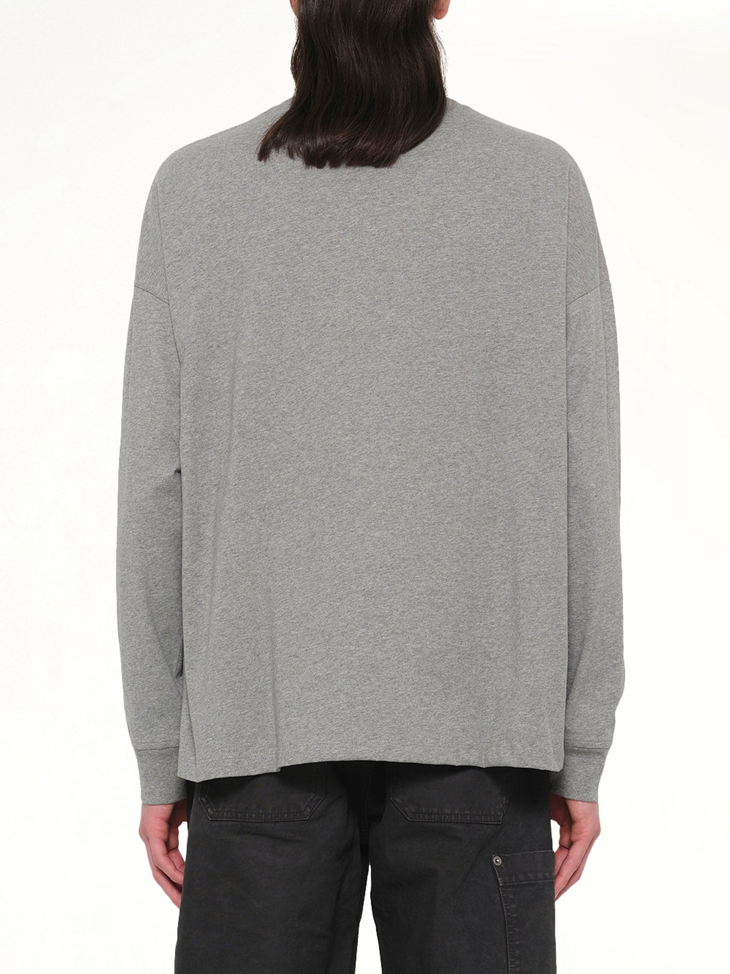 Louis Wain Long Sleeve T-Shirt in Grey Melange