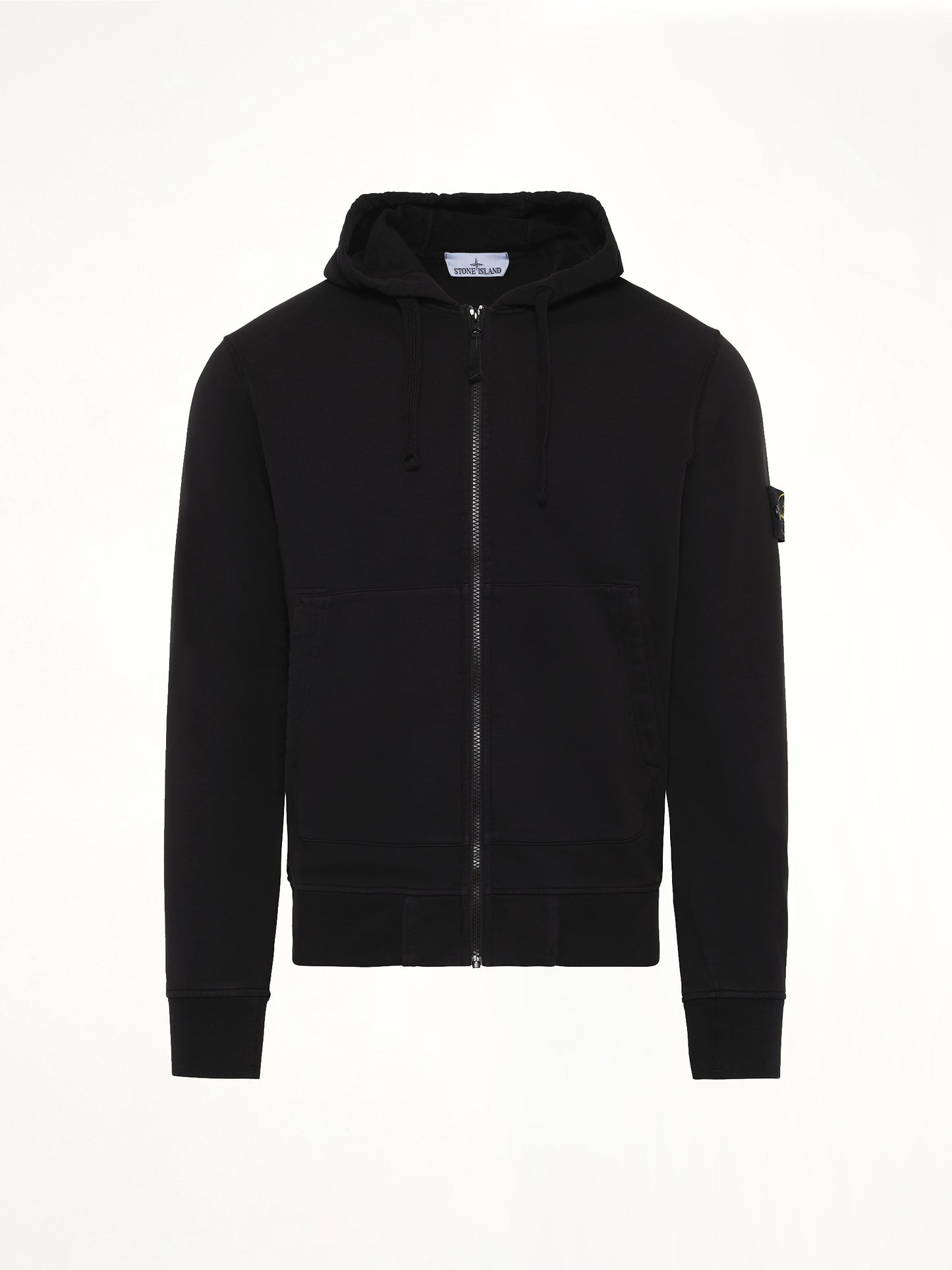 6100061 Cotton Fleece Hoodie in Black