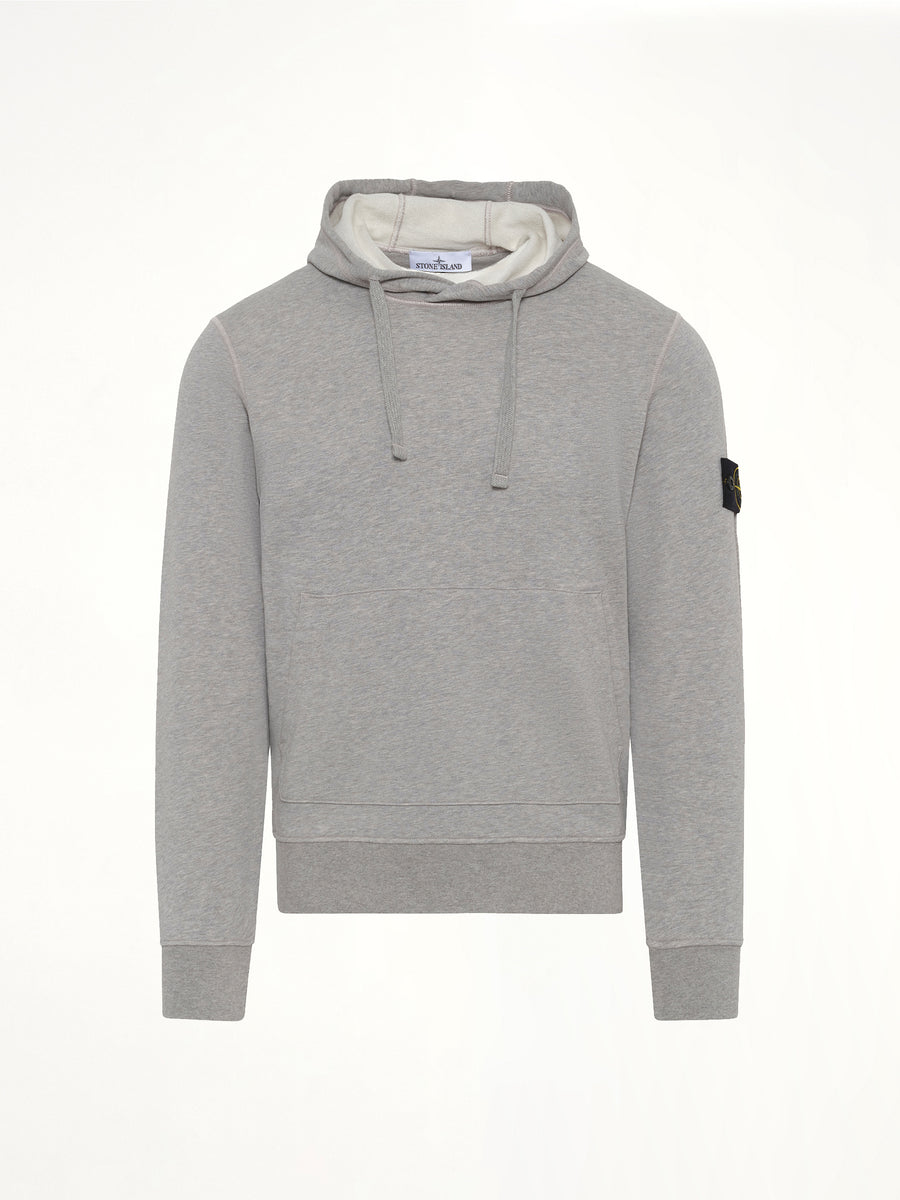 6100062 Organic Cotton Hoodie in Melange Grey