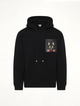 Louis Wain Relaxed Hoodie in Black