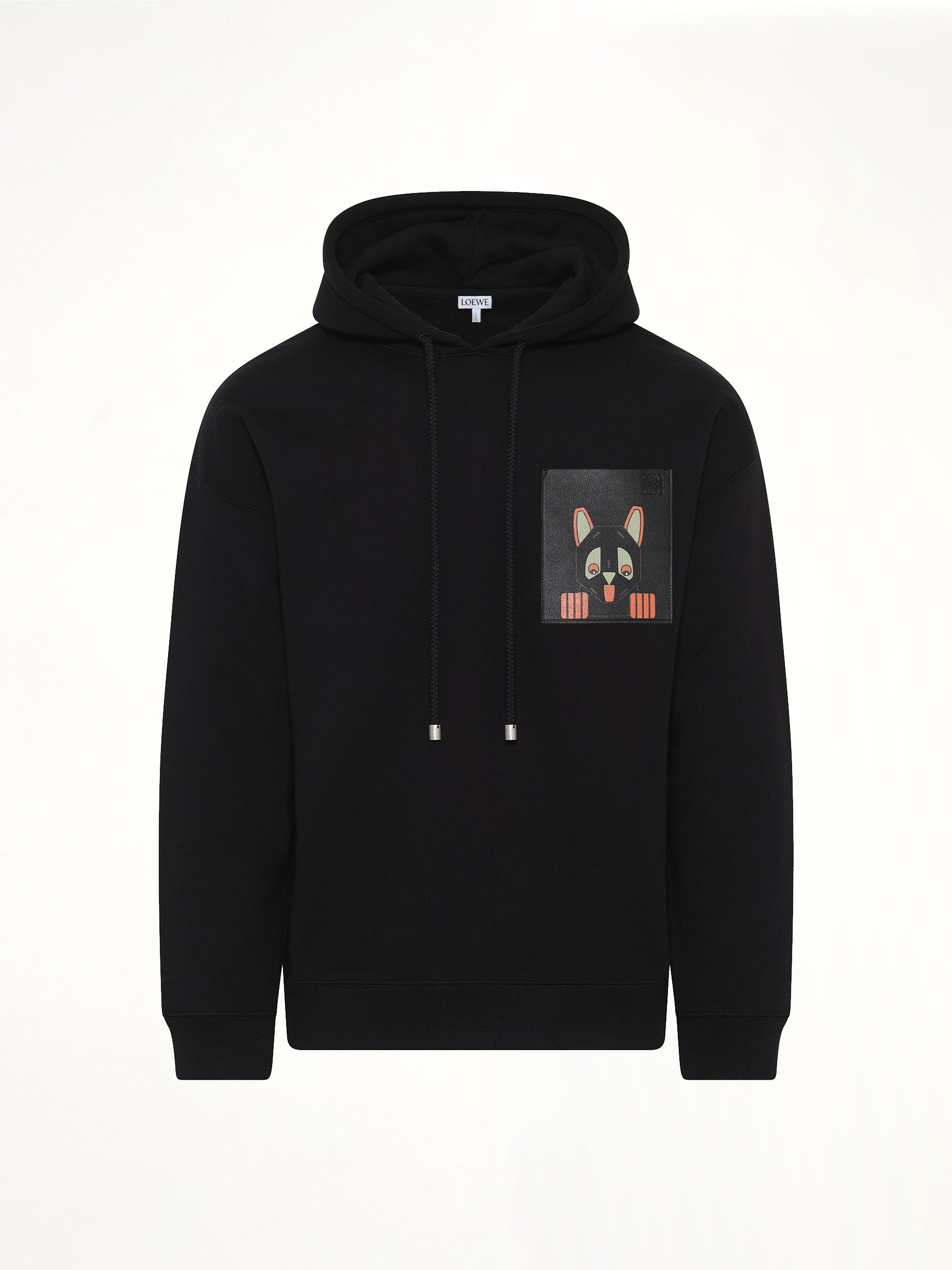 Louis Wain Relaxed Hoodie in Black