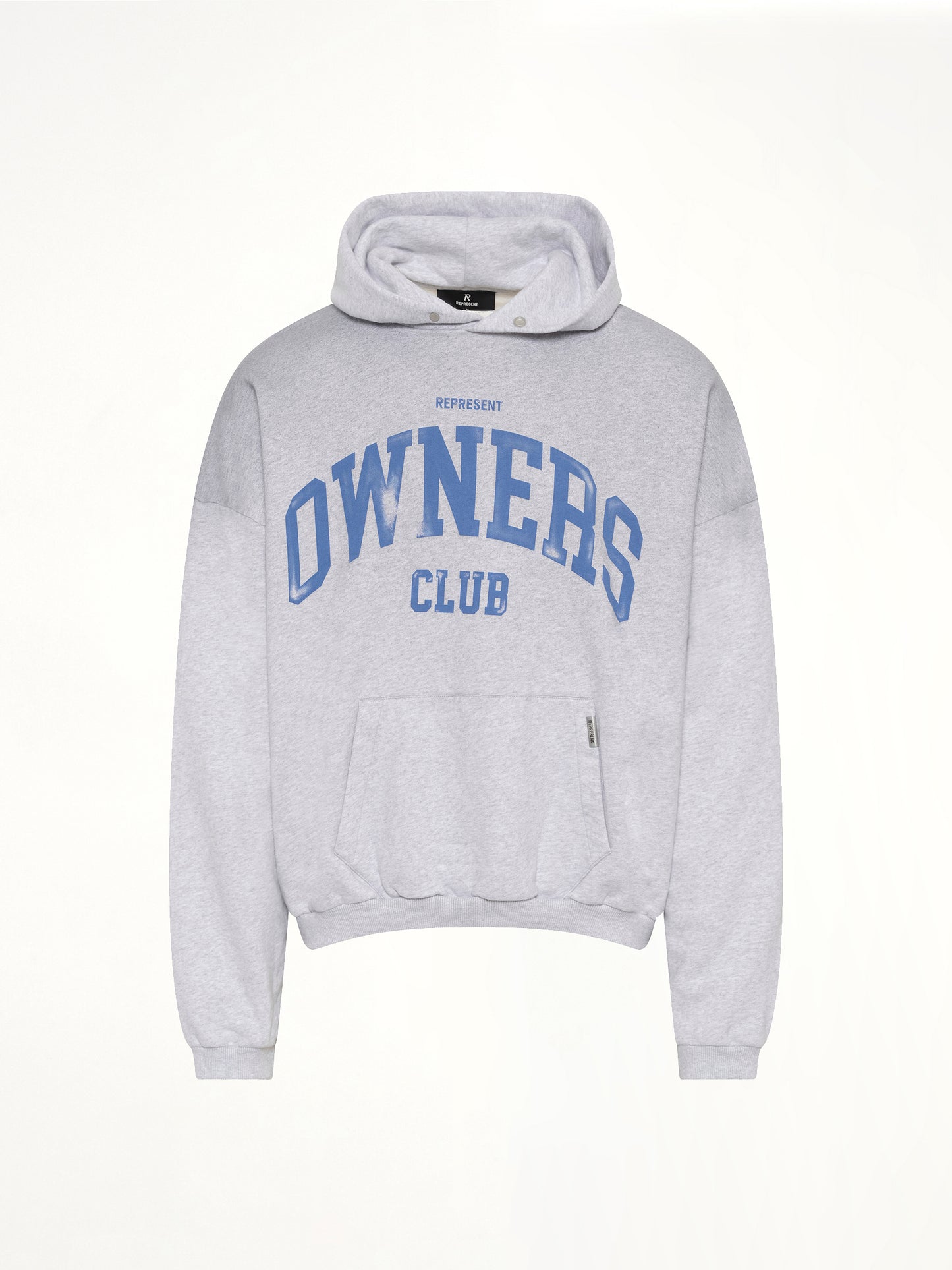 Represent Owners Club Hoodie in Sprayed Ice Grey Marl