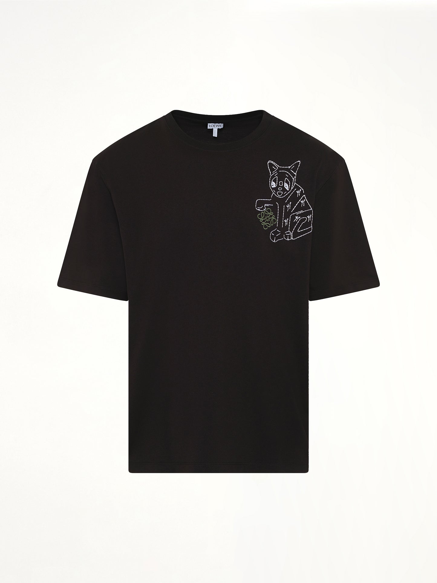 Louis Wain Loose Fit T-Shirt in Black
