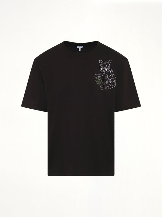 Louis Wain Loose Fit T-Shirt in Black