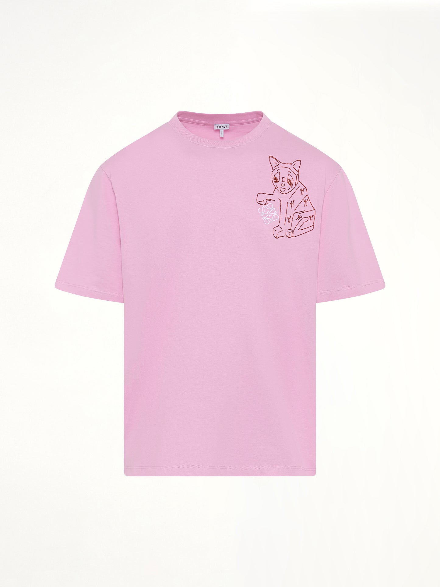 Louis Wain Loose Fit T-Shirt in Pink