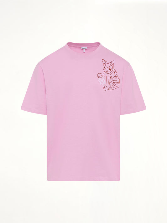Louis Wain Loose Fit T-Shirt in Pink