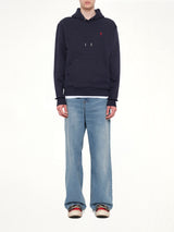 Red Ami De Coeur Hoodie in Navy