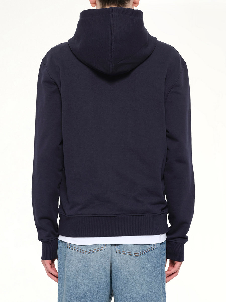 Ami De Coeur Zip Hoodie in Navy/Red