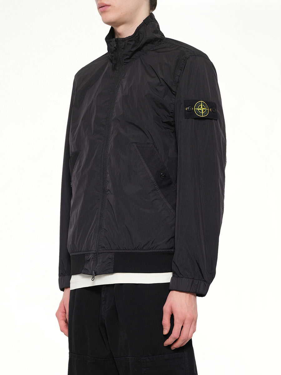 4100002 Crinkle Reps Jacket in Black