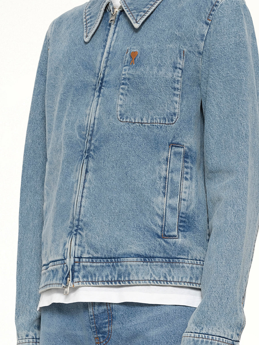 Contrasted ADC Denim Jacket in Blue