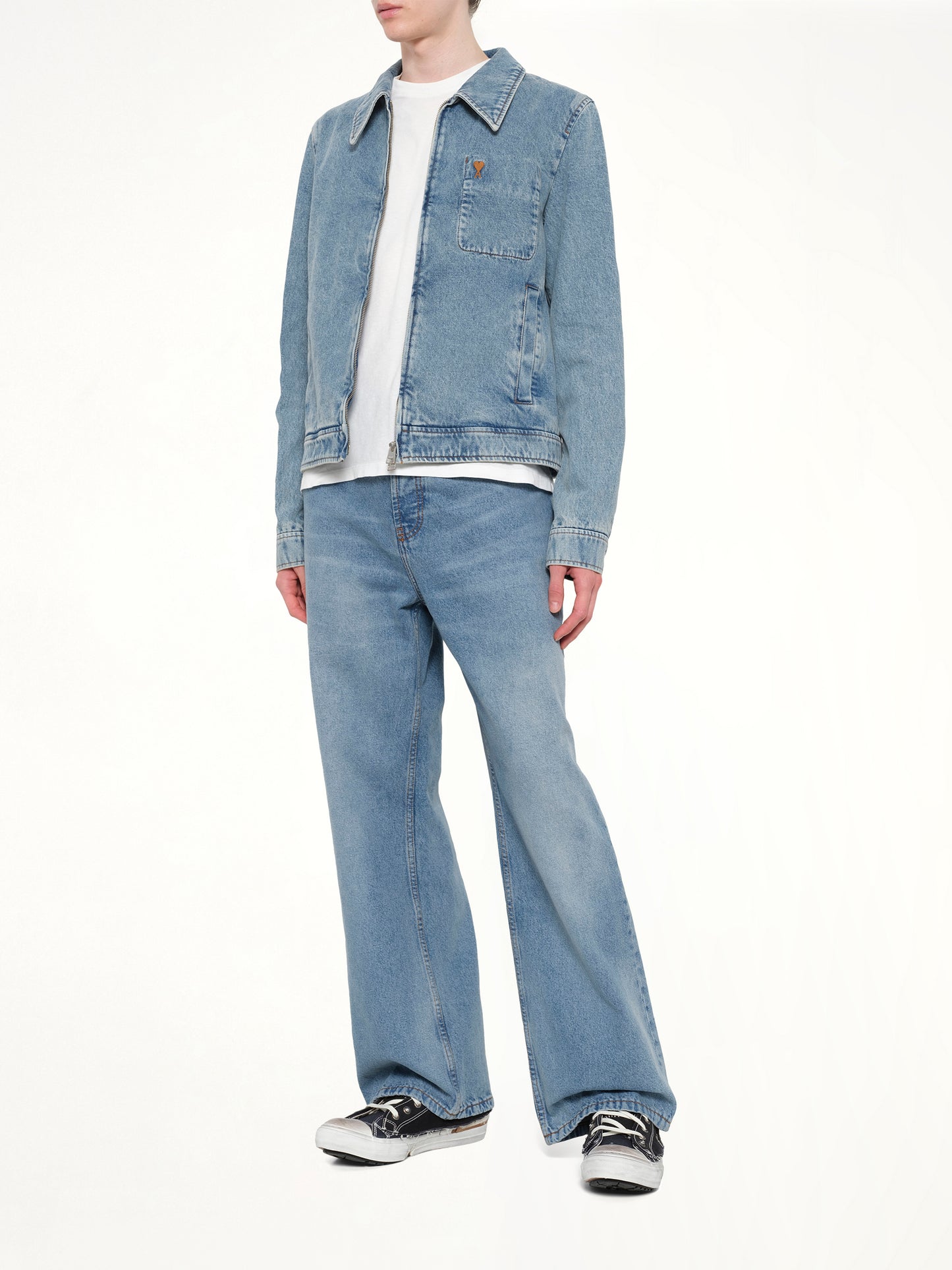 Contrasted ADC Denim Jacket in Blue