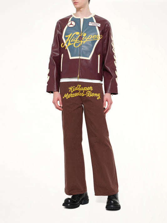 Kidsuper X Mercedes Benz Racer Jacket in Burgundy