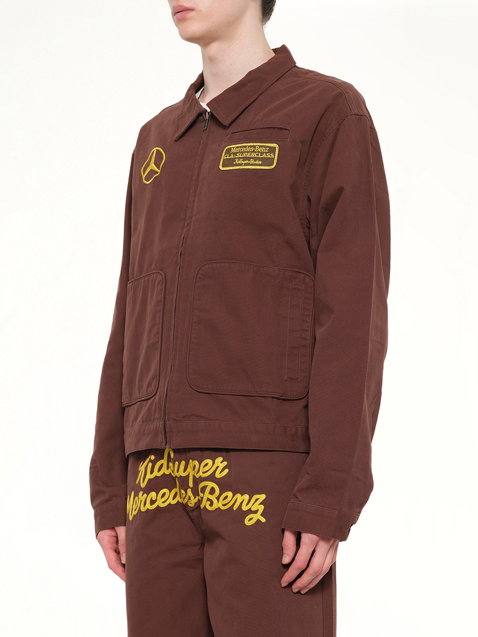 キッズスーパー X メルセデス・ベンツ ワークジャケット ブラウン