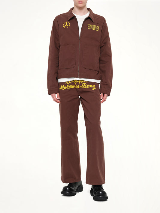 Kidsuper X Mercedes Benz Work Jacket in Brown