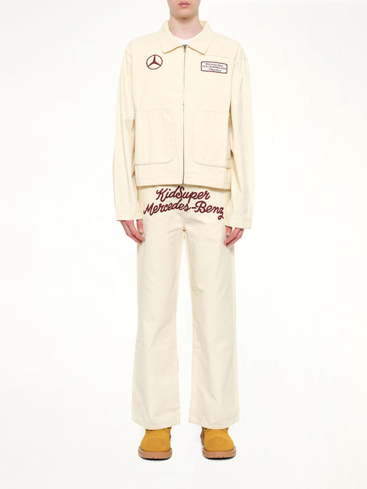 Kidsuper X Mercedes Benz Work Jacket in Cream