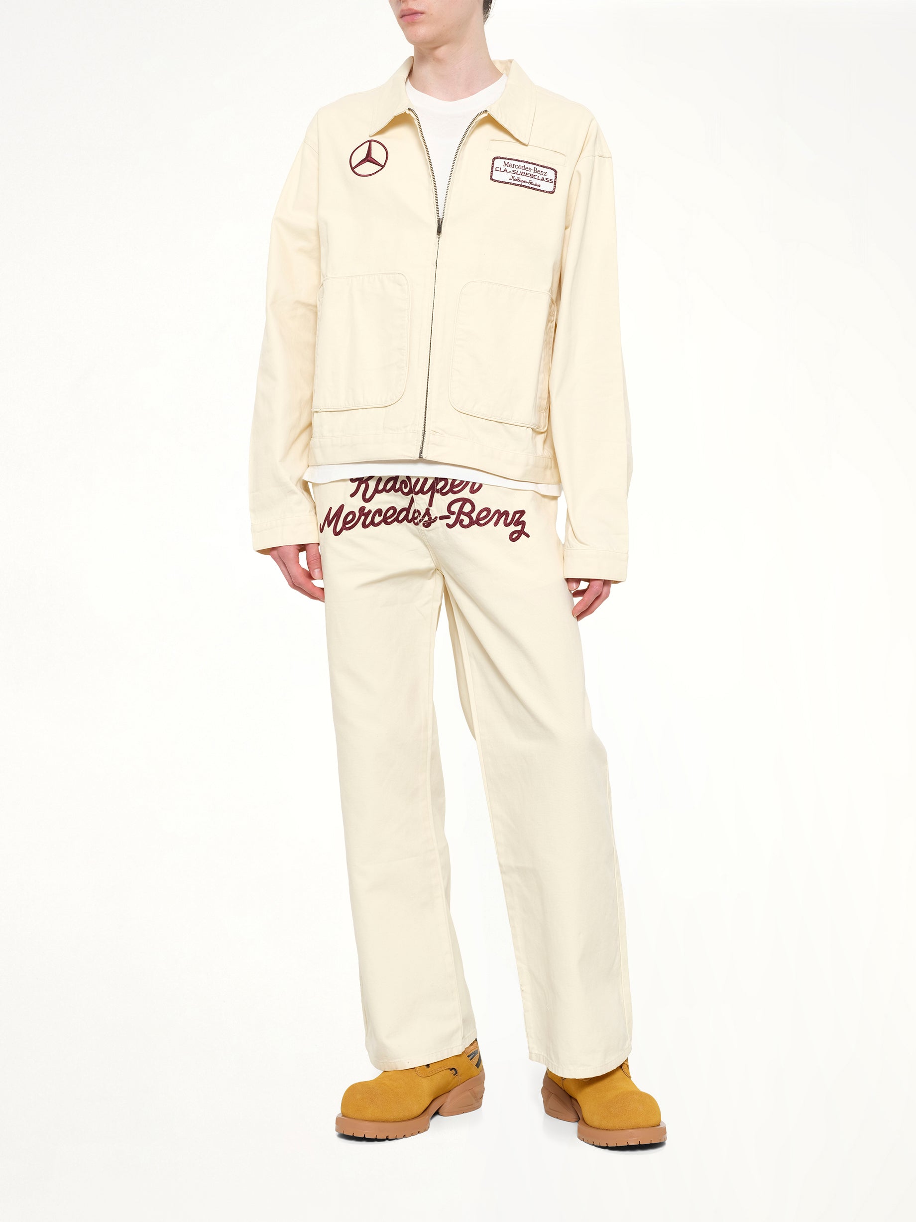 Kidsuper X Mercedes Benz 작업 재킷 크림