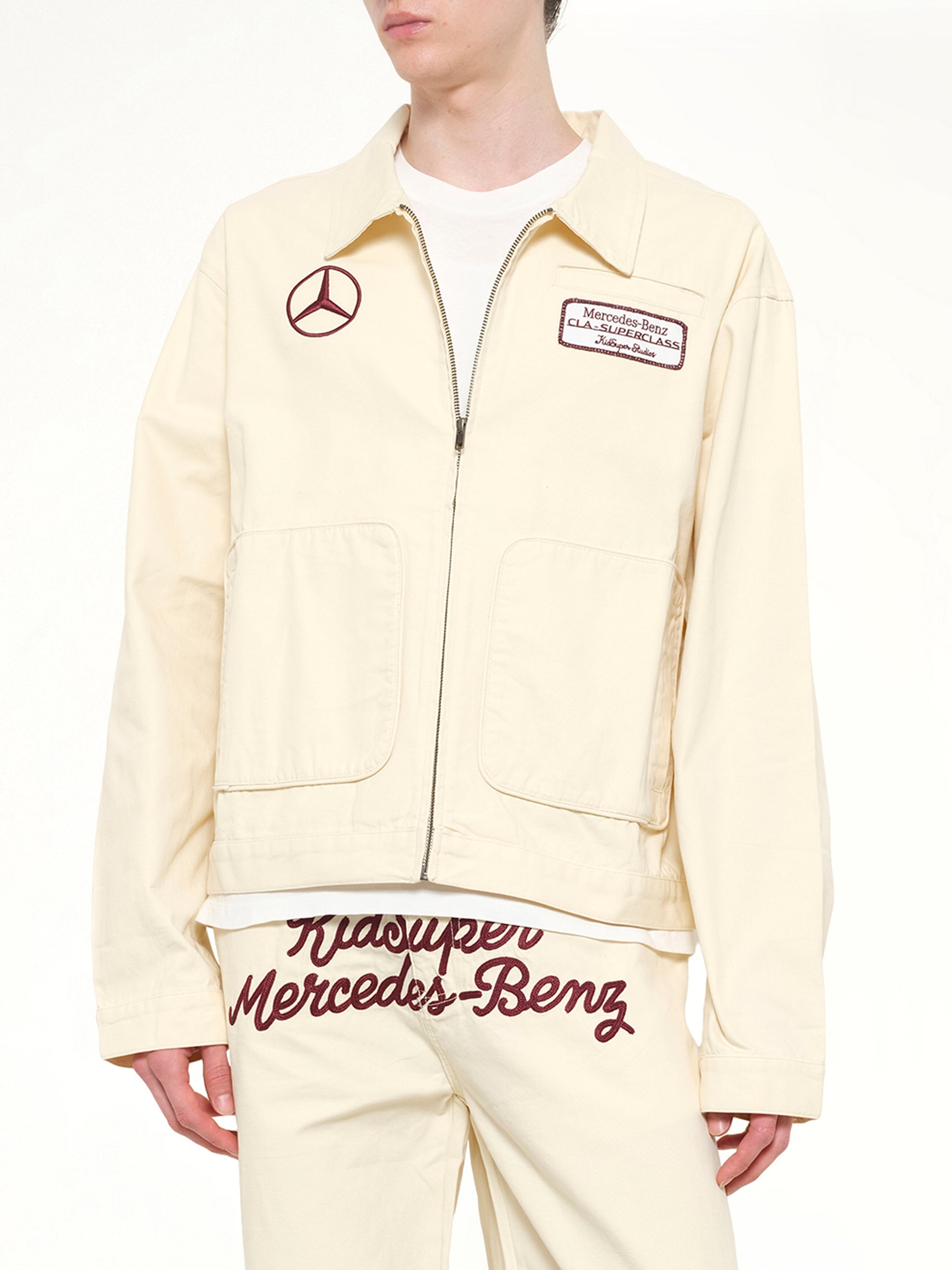 Kidsuper X Mercedes Benz 작업 재킷 크림