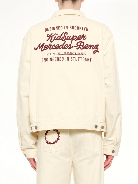Kidsuper X Mercedes Benz Work Jacket in Cream