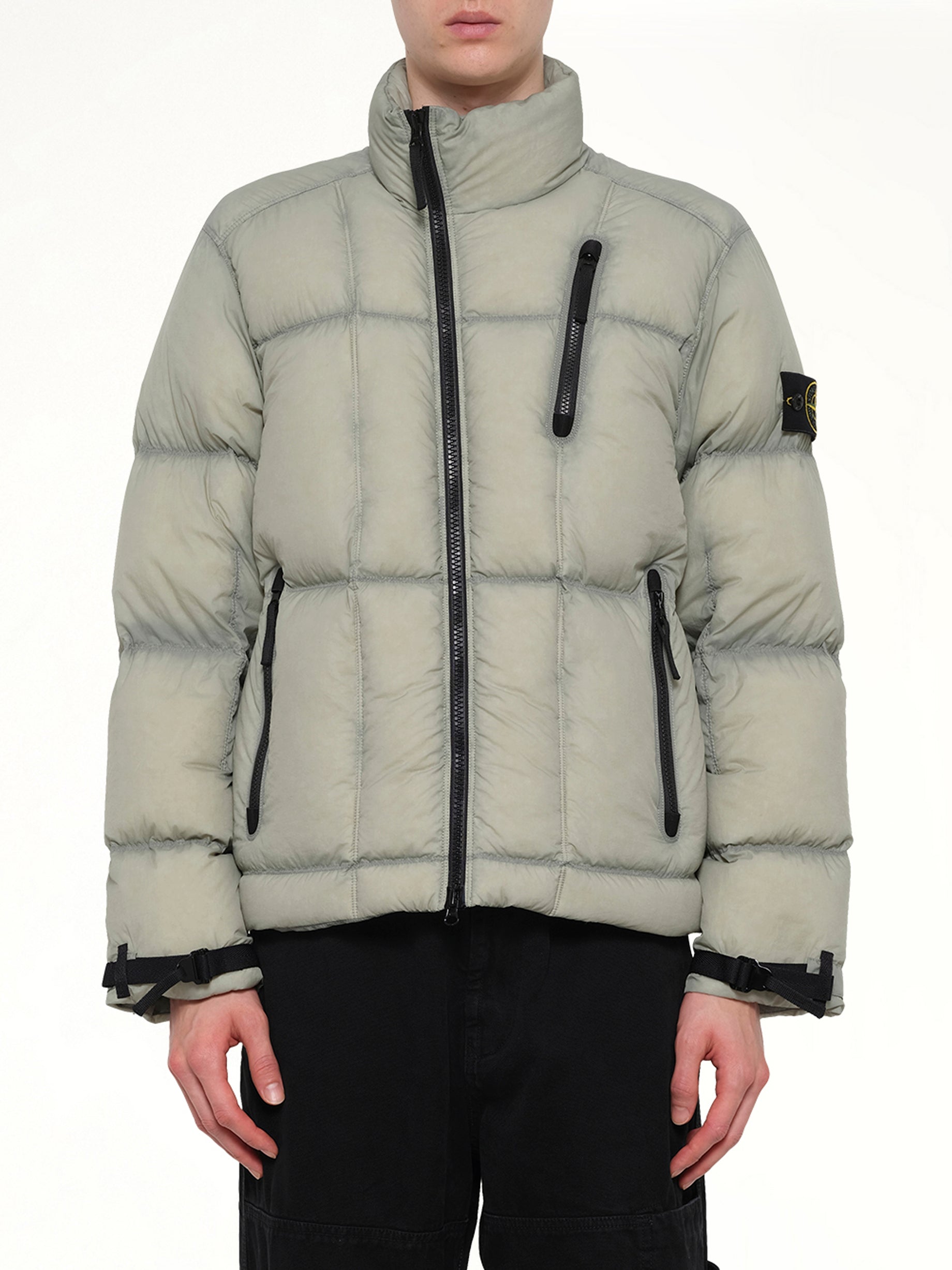 4100017 Light Nylon Tela Puffer in Green