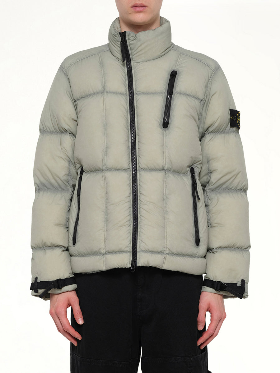 4100017 Light Nylon Tela Puffer in Green