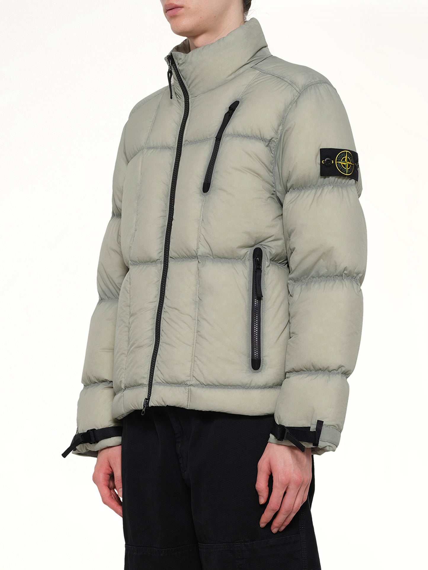 4100017 Light Nylon Tela Puffer in Green